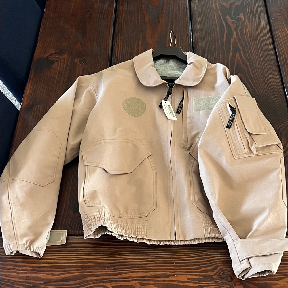 GORE-TEX Beige Bomber Jacket